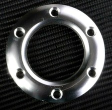 Steering Wheel Horn Button Adapter Ring Boss Silver Alloy Racing Deep Dish 70mm
