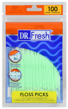Dr. Fresh Soft Bristle Dental Floss Picks, 100 ct