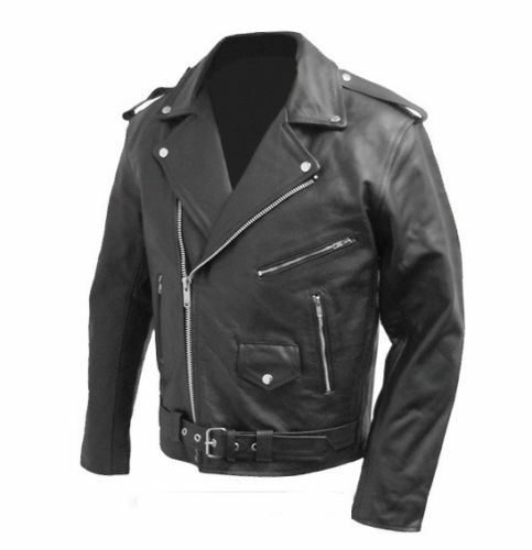 Giubbotto Giubbino Bomber Chiodo Uomo in Vera PELLE BOVINO XS S M L XL XXL - Imagen 1 de 2