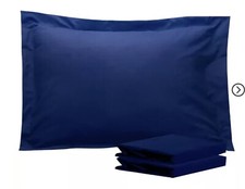 3 NEW Smooth Weave Euro Tailored Pillow Sham 26" X 26" Navy Blue