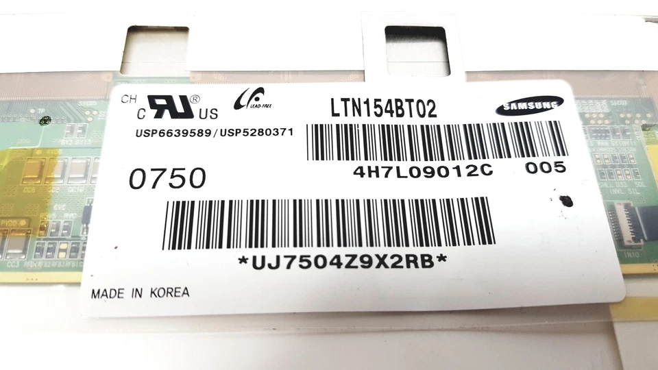 Samsung 15.4" 1400x900 WXGA+ 40pin LED LCD Screen Matte LTN154BT02 - Image 3 of 3