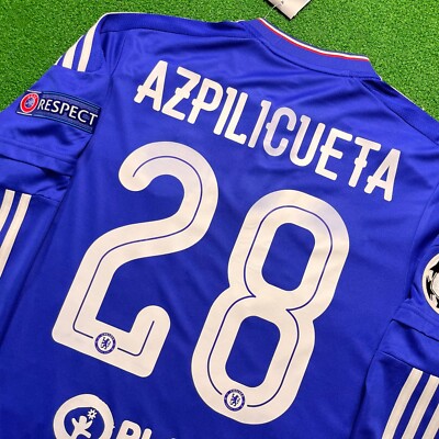 Azpilicueta Chelsea F.C Home Soccer Jersey Long Sleeve