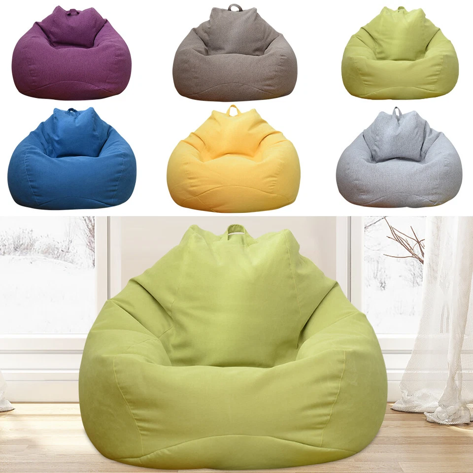Extra Large Bean Bag Chairs Sofa Cover Indoor Lazy Lounger For Adults Kids·~,> - image 4 of 4