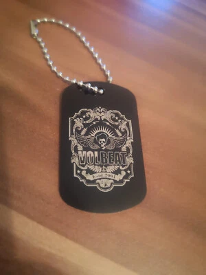 MARKENLOS Volbeat Schlüsselanhänger personalisierbar Wunschtext