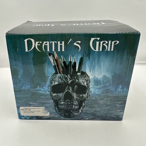 Death's Grip Skull Pen and Pencil Cup Holder DWK World of Wonder -New Open Box