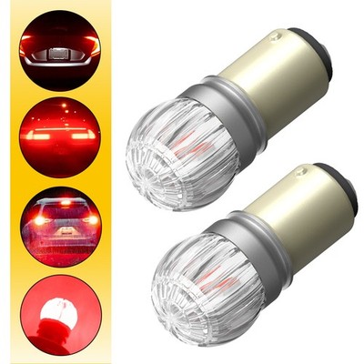 2PCS LED Tail Brake Stop Light Bulb P21/5W 1157 7507 3030SMD Red Lamp AUXITO