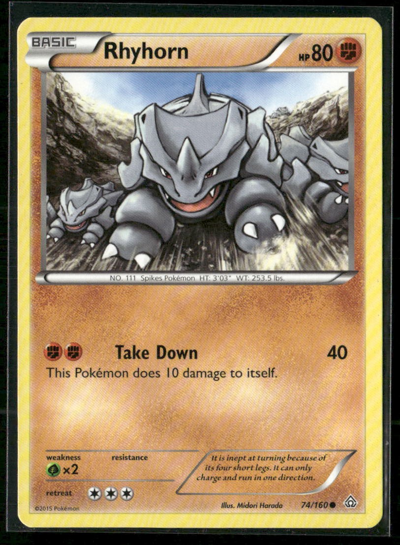 Rhyhorn XY - Primal Clash 74/160 Normal LP