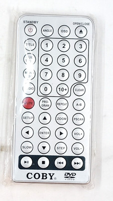 COBY Portable DVD Player JX-2001B Remote Control Genuine Original Authentic OEM 