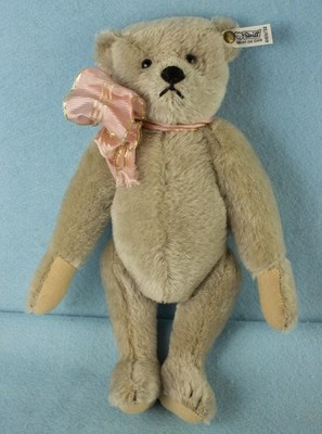 12'' Steiff Vintage Grey Mohair Teddy Bear   #0150/32 Western Germany