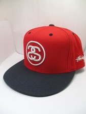 STUSSY Double S Link LOGO Cap / Hat SS Adjustable Snapback Adult