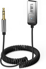 Aux Bluetooth 6.0 Car Adapter, 3.5mm Bluetooth Receiver for Car Audio Home Stere