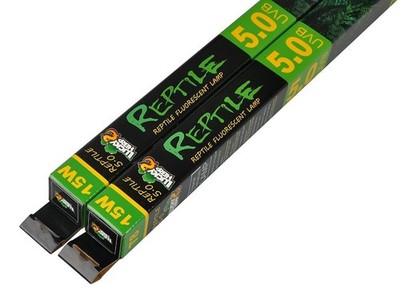 LUCKY HERP 5.0 UVB Fluorescent Tube Terrarium Lamp for Tropical Reptiles - T8...