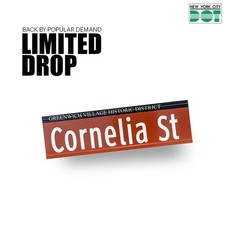 Cornelia Street Authentic NYC DOT Issued Rare Sign Taylor Swift X/25 IN HAND