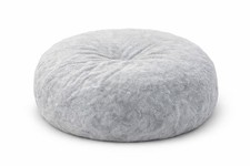 Sitzsack XXL 140cm Rund Beanbag Bodenkissen Lounge Kissen Grau