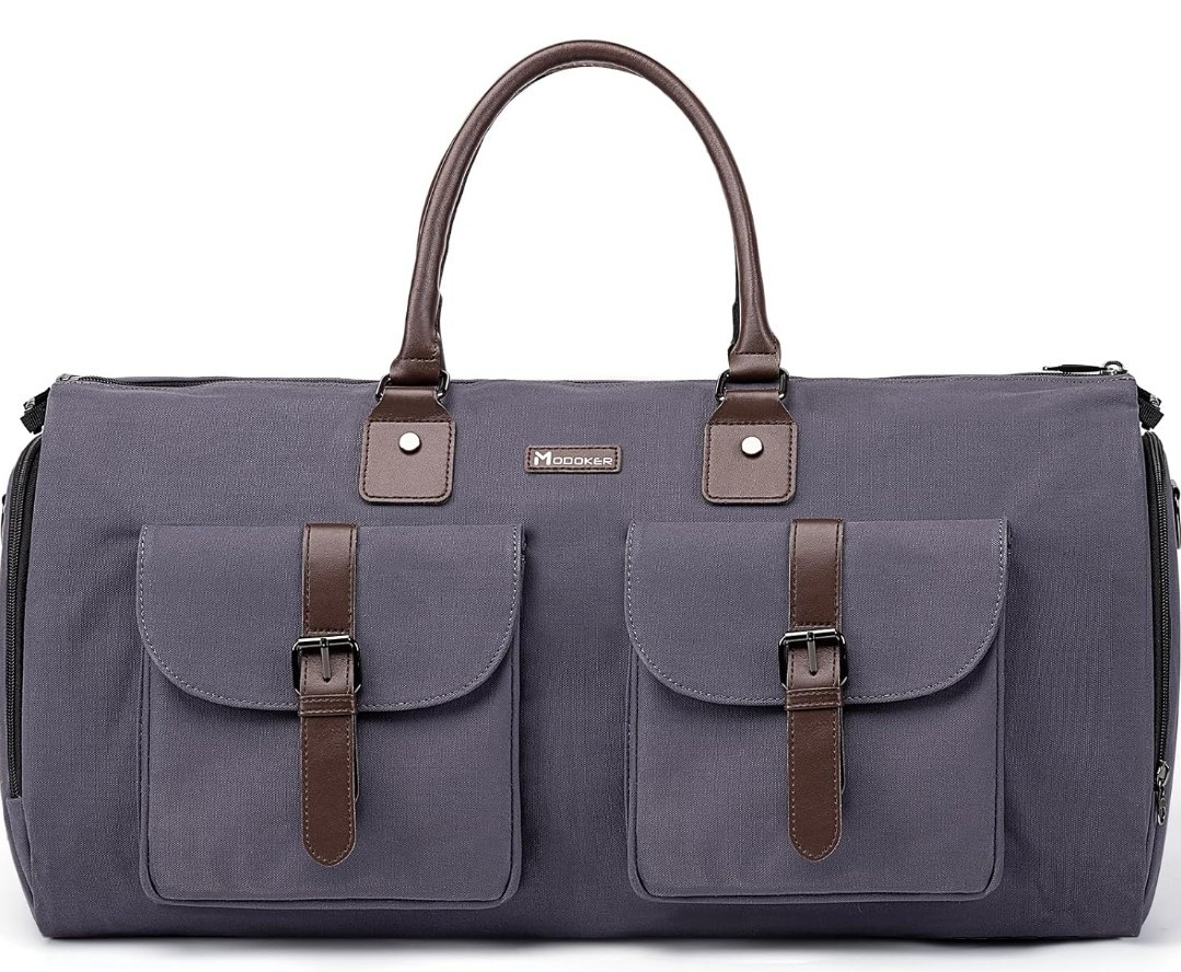 Modoker Convertible Weekender Carry On Duffle Canvas Bag for Travel