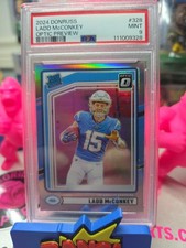 2024 Panini Donruss - Rated Rookie Ladd McConkey #328 Optic Preview Holo...