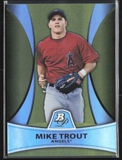 Mike Trout 2010 Bowman Platinum Prospects Gold Refractor Thick /539 B #PP5 Los