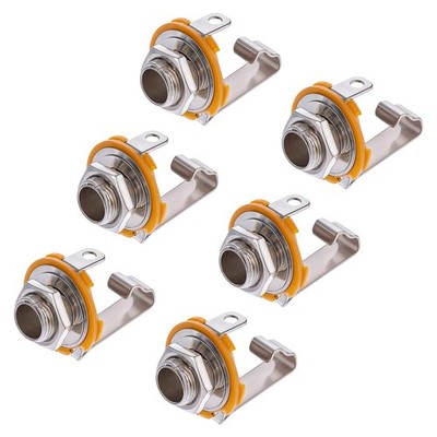1/4 inch Female Stereo Socket Panel Mount Jacks 6.35mm Long Mono Input Jack S