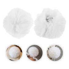 12pcs Pompom Ball Shoes: Clip Faux Fur Pom Poms For Hats Shoes Crafts Garment