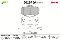 Valeo Bremsbelagsatz, Scheibenbremse 302875A FüR Ford