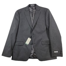 Alfani Slim-Fit Blazer Mens 40R 40 Charcoal Stretch Suit Jacket 360 NEW