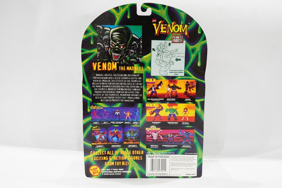 ToyBiz Spider-Man Planet of The Symbiotes Venom MOC Sealed 1996