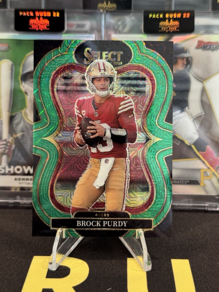 Purdy Skin 5個セット 2025 Panini Select Brock Purdy Green Mojo Prizm /5 Suite Level