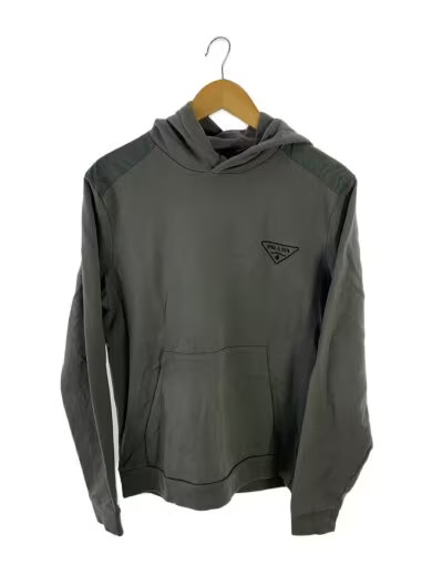 PRADA/hoodie/L/cotton/gray/UJL20A