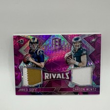 2016 Panini Spectra Rivals Neon Pink Jared Goff/Carson Wentz #1 /10