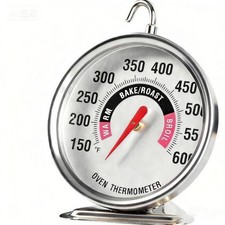 Extra Large 3" Oven Thermometer with Easy-Read Dial 150-600 F Pro Accurate ...