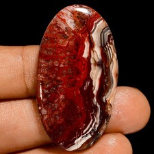 100 Natural Crazy Lace Agate Oval Cabochon Gemstone 40 Ct. 40X22X5 mm GC-42671