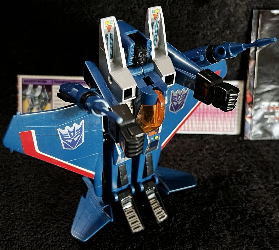 G1 1984 THUNDERCRACKER • RUB SIGN COMPLETE w/TECH SPEC • VINTAGE G1 TRANSFORMERS - Image 3 of 4