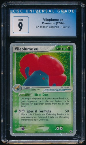Vileplume ex graded CGC 9 for sale on eBay