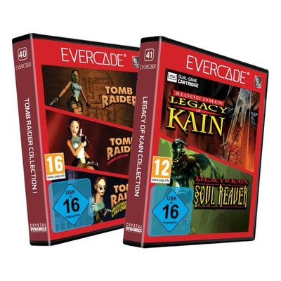 Blaze Evercade Catridge 40 41 Tomb Raider Collection 1 + Legacy of Kain NEU&OVP