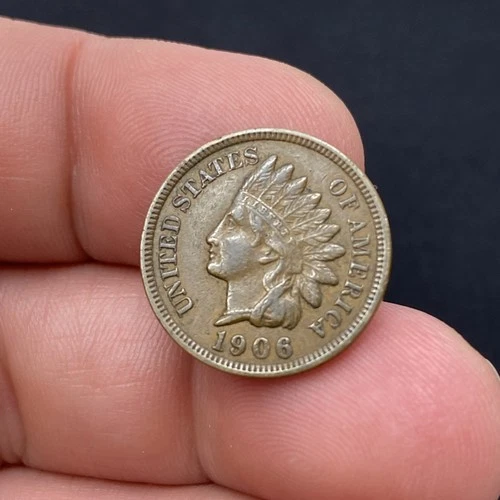 1906 🇺🇸 Indian Head Cent - US Penny - Free Shipping! Vf+? Liberty