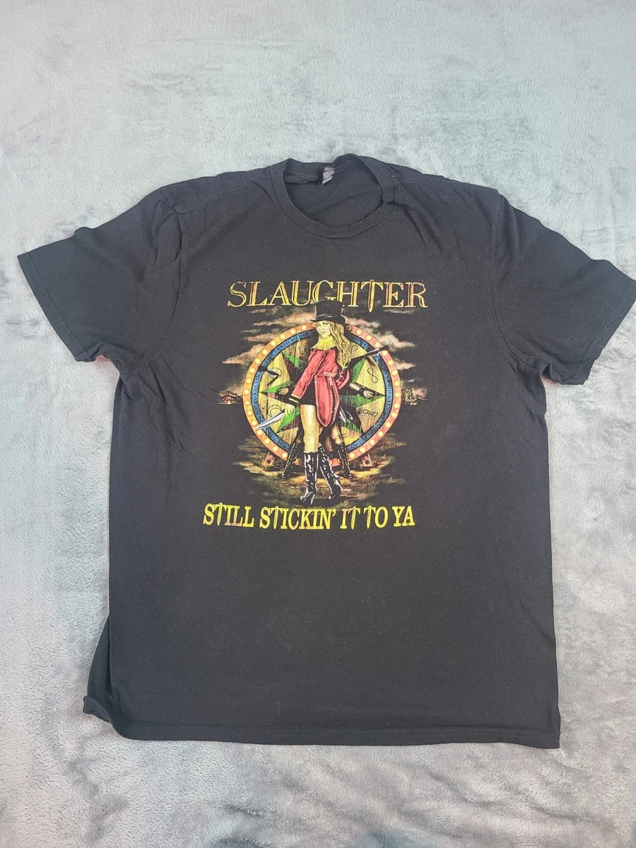 希少　UP ALL NIGHT/SLAUGHTER rare box shirt Vintage SLAUGHTER Up All F**king Night Tour T-Shirt | Defunkd