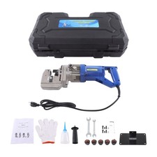 1300W Electric Hydraulic Hole Puncher Steel Plate Hole Punching Machine w/5 Dies