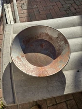 Vintage Gold Pan from Atlas Metal Spinning Co. So. SF California Embossed Mark