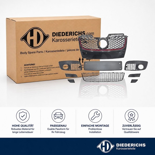 KÜHlergitter Diederichs 2214440 FÜR VW KÜHlergrill Frontgrill-image