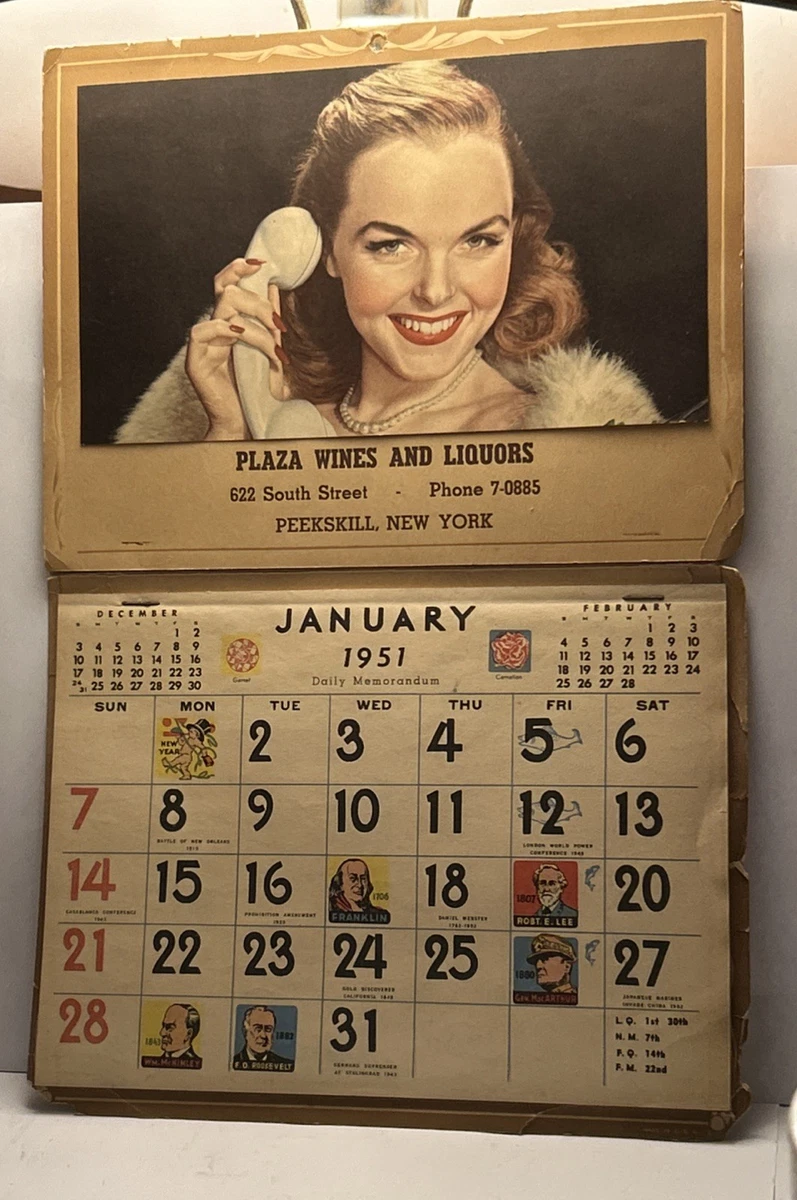 Collectible Calendars (1940-1959) for sale | eBay
