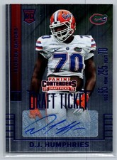 2015 Contenders Draft Picks - Autographs D.J. Humphries #275 Blue Foil (AU, RC)
