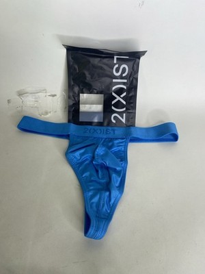 2xist Sexy Sliq Classic Thong Underwear Malibu Blue Mens Size S
