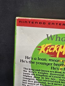 Kick Master Kickmaster for NES Nintendo Complete CIB Box Manual Inserts Tested 