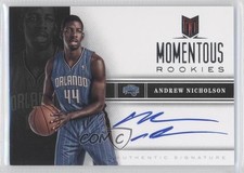 2012-13 Panini Momentum Momentous Rookies Auto Andrew Nicholson #28 Auto 0a1