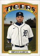 2021 Topps Heritage #642 Bryan Garcia Detroit Tigers Rookie