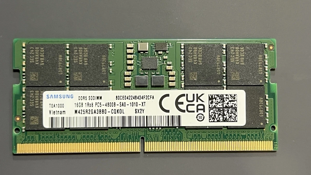 Samsung 16GB DDR5 PC5-4800B SO-DIMM Memory RAM | eBay Samsung 16GB DDR5 PC5-4800B SO-DIMM Memory RAM | eBay