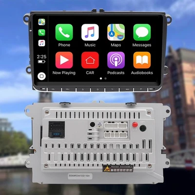 GPS Android14 CarPlay DAB RDS DSP für VW GOLF 5 6 Touran Tiguan Polo Autoradio - Bild 1 von 4