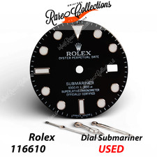 Dial 116610LN Usato Quadrante Submariner Chromalight Nero + Lancette Black