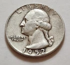 1952 Washington Quarter 25c 90% Silver (X99)