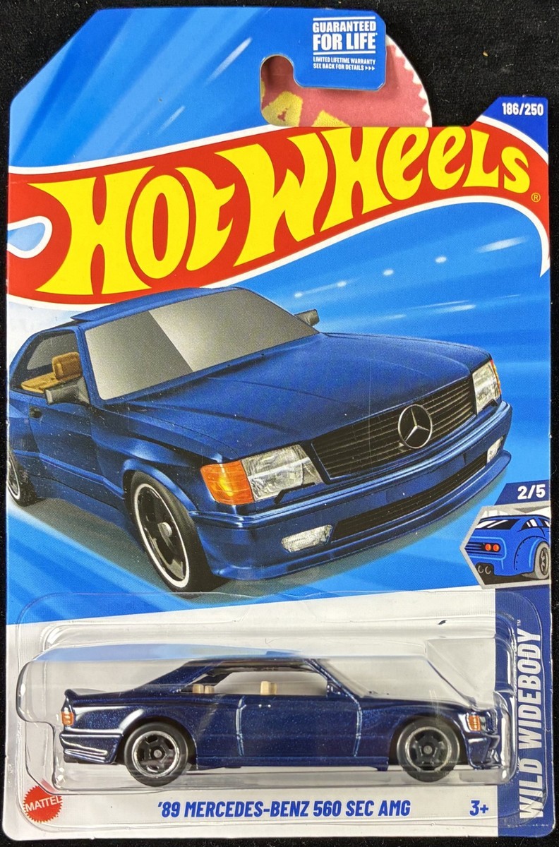 Hot Wheels 2025 Mercedes-Benz 560 SEC Blue #186 Nice Details